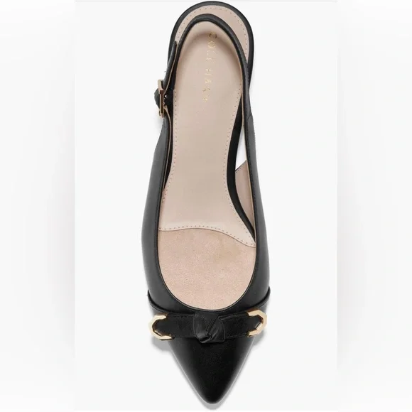 Black leather sling backs - Picture 2 of 10